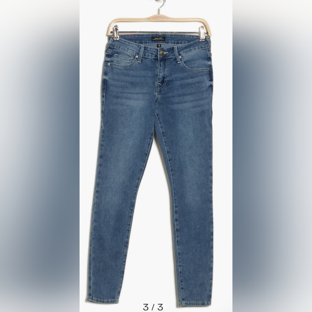 True Religion Women's Jennie Crystal Mid Rise Skinny Jeans NWT